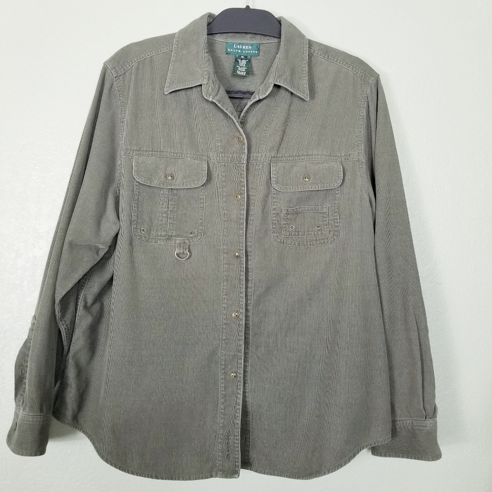 LAUREN RALPH LAUREN CORDUROY TOP